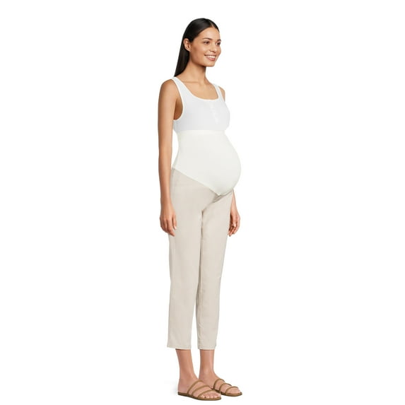 Time and Tru Maternity Essentials Straight Leg Jeggings, 27" Inseam, Sizes S-XXL