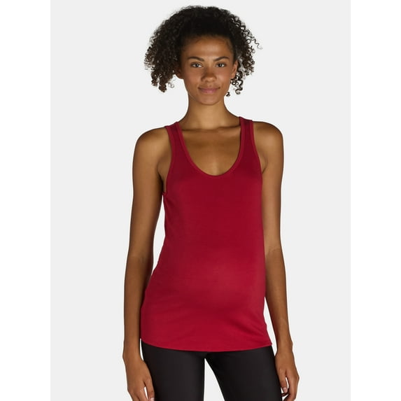 Time and Tru Maternity Essentials Tank Top for Women, Sizes S-XXL