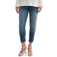 thumbnail image 1 of Time and Tru Maternity Full Panel Medium Wash Skinny Jean, 1 of 4