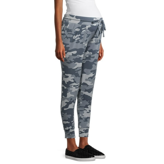 Time and Tru Maternity Knit Joggers with Waist Tie
