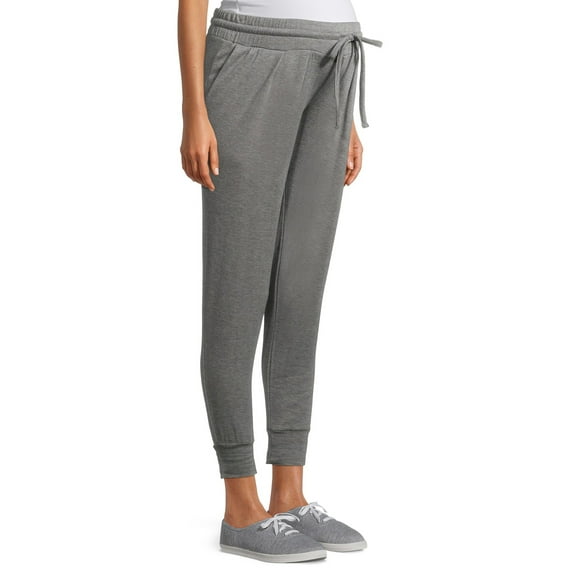 Time and Tru Maternity Knit Joggers with Waist Tie