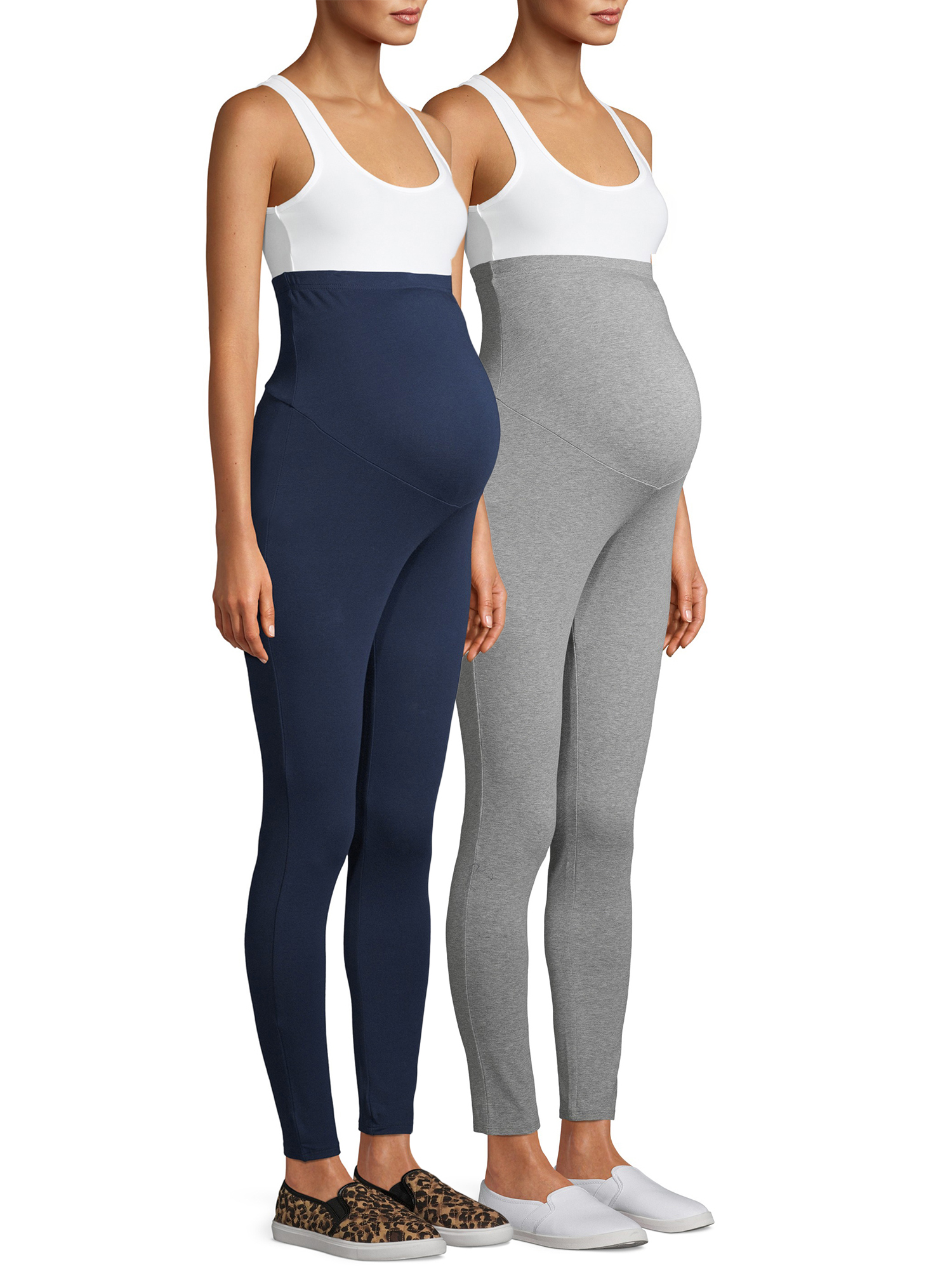 Time and Tru Maternity Leggings, 2 Pack