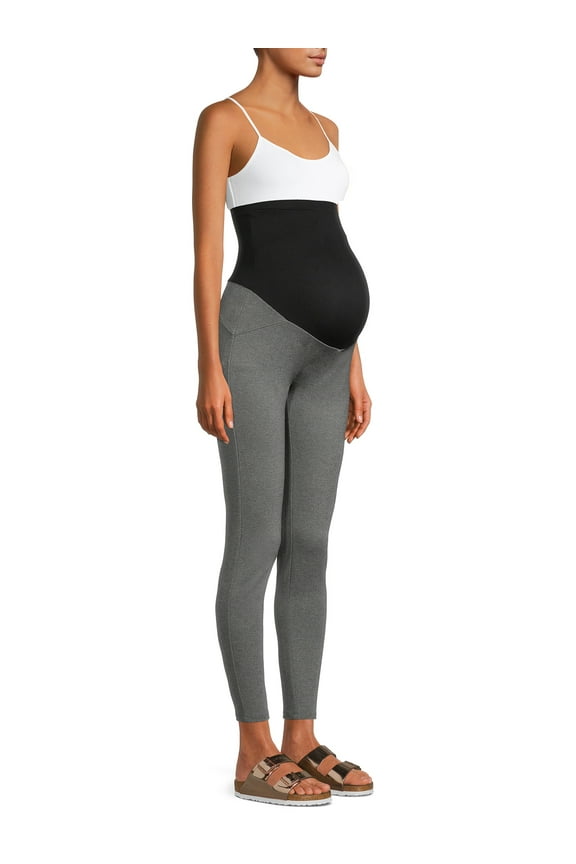 Maternity Leggings with Full Panel and Heavy Weight Ponte