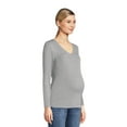 thumbnail image 1 of Time and Tru Maternity Long Sleeve T-shirt, 1 of 6