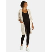 Time and Tru Maternity Ribbed Jumpsuit, Sizes S-2X