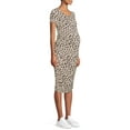 thumbnail image 1 of Time and Tru Maternity Side Ruched Dress, 1 of 6