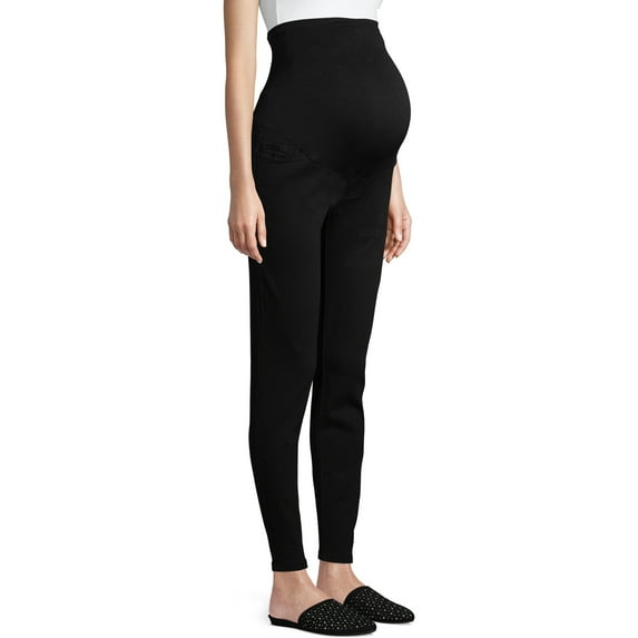 Time and Tru Maternity Skinny Jeans in Black - Available in Plus Sizes