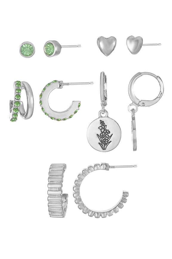 May Lily of the ValleyEarring Pack Silvertone
