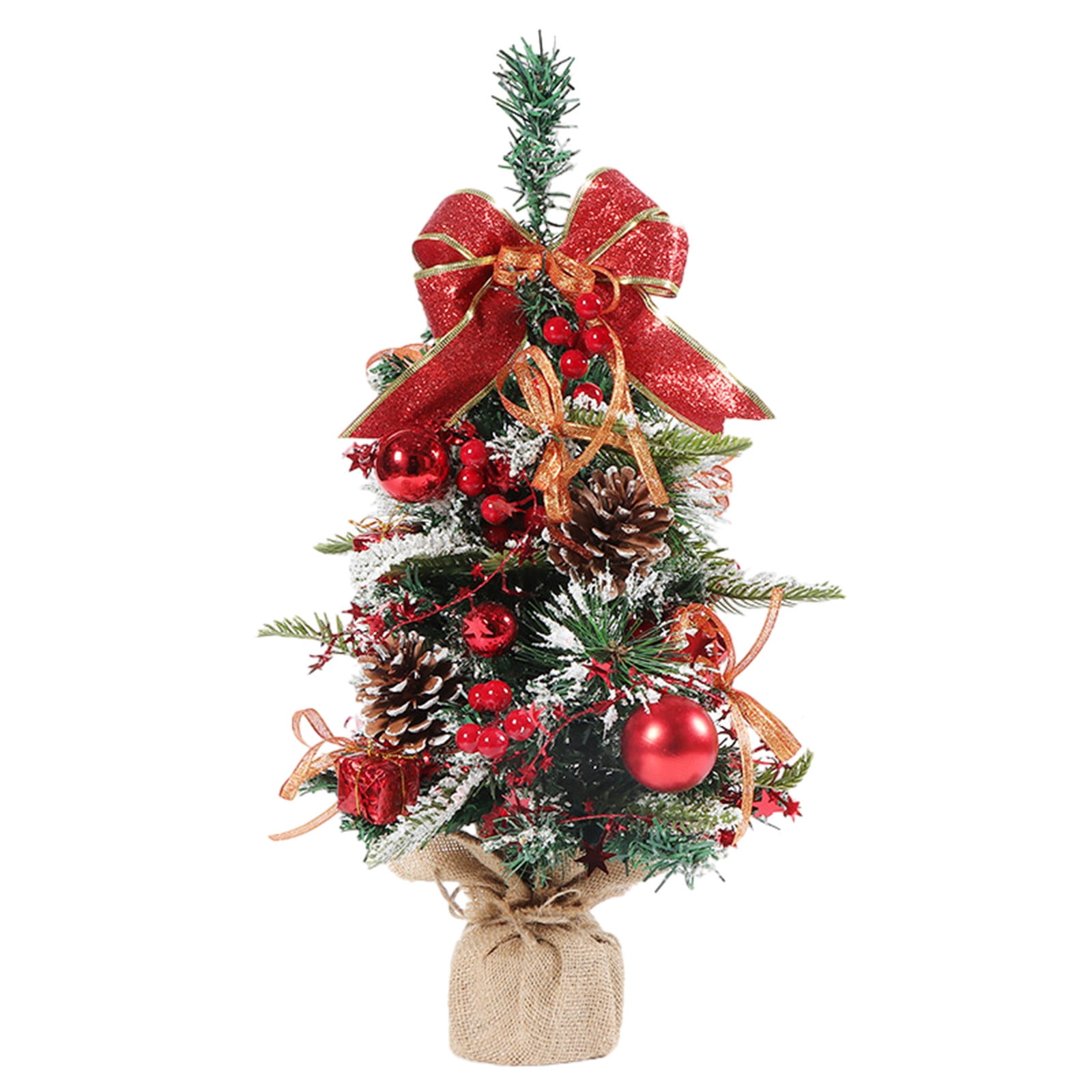 Time and Tru Mini Artificial Christmas Trees Xmas Desktop Decoration