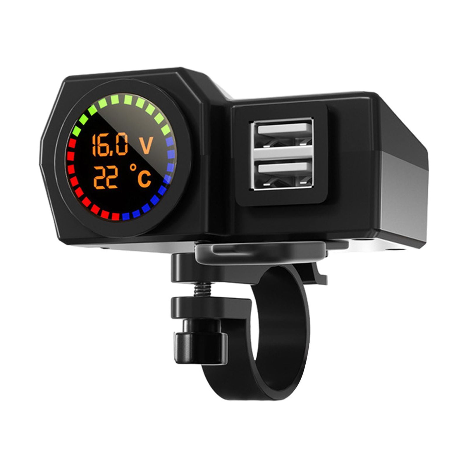 Time and Tru Motorcycle Dual USB Phone Charger Adapter Voltage And