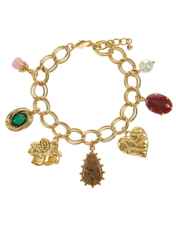 Multicolored Charm Bracelet, 1 Piece