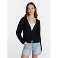 thumbnail image 1 of Time and Tru Women's Cable Knit Cardigan Sweater, Lightweight, Sizes XS-XXXL, 1 of 5