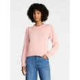 thumbnail image 1 of Time and Tru Women's Crewneck Sweater with Long Sleeves, Sizes XS-XXXL, 1 of 6