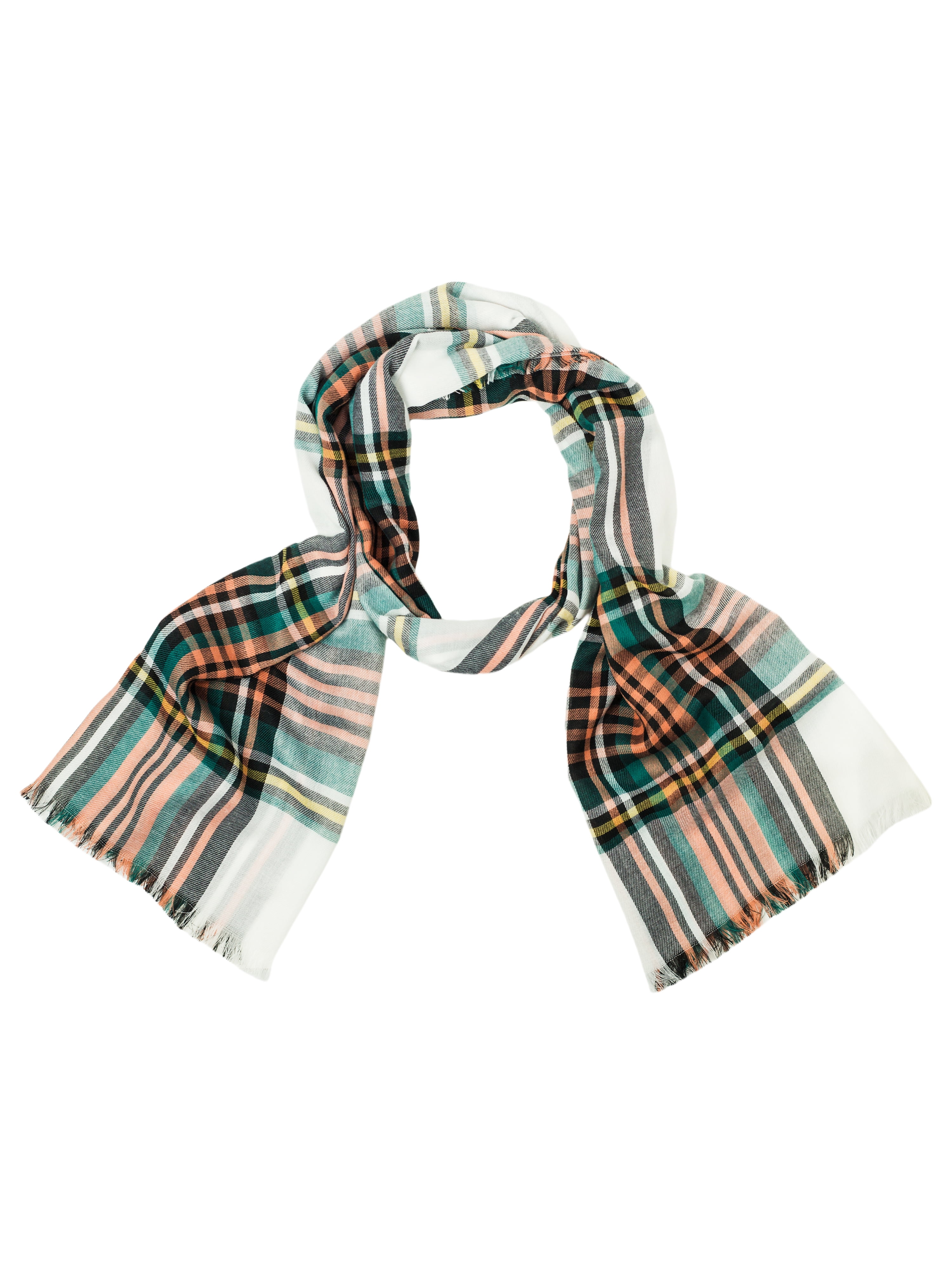 Time and Tru Plaid Scarf