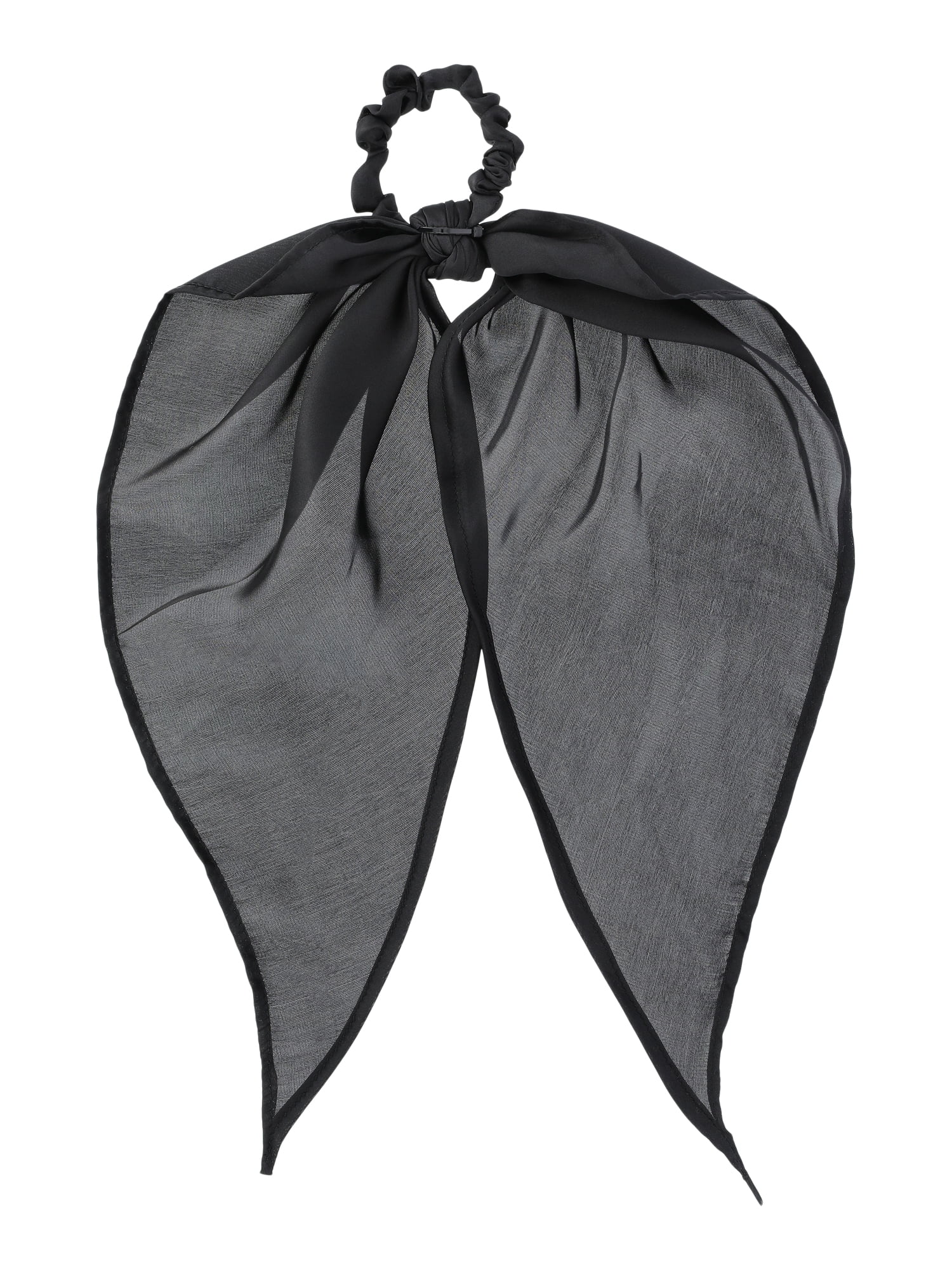 Time and Tru Women's Pony Scarf Hair Accessory, Black