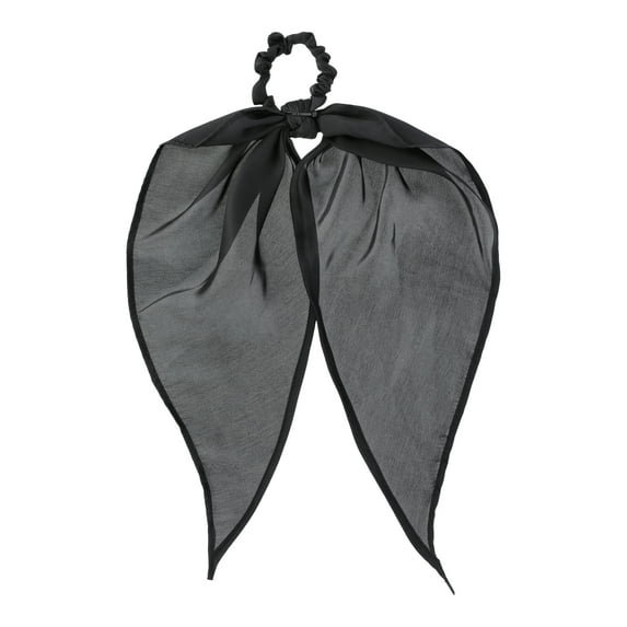 Time and Tru Women's Pony Scarf Hair Accessory, Black
