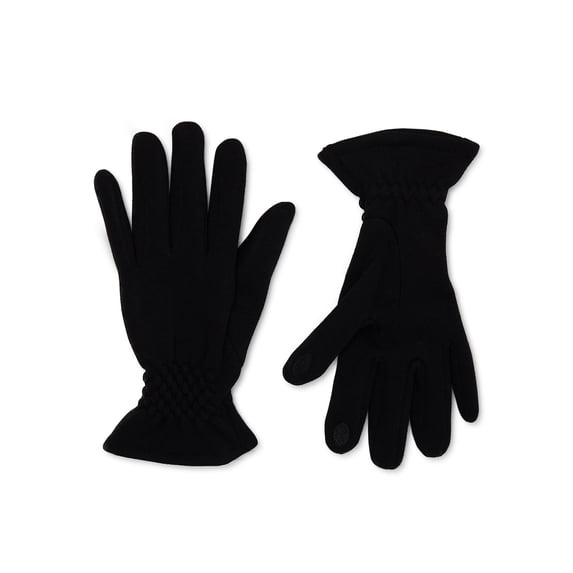 Time and Tru Quilted Glove, OSFM, Black Soot