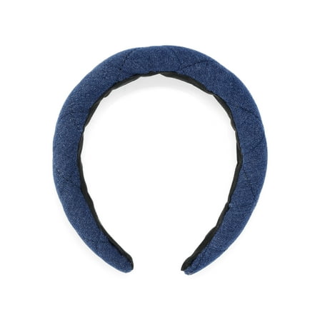 Time and Tru Women’s Quilted Headband, Blue