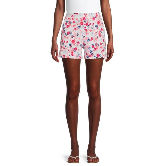 Time and Tru Regular Fit High Rise Flat Front Short (Women's), 1 Count, 1 Pack