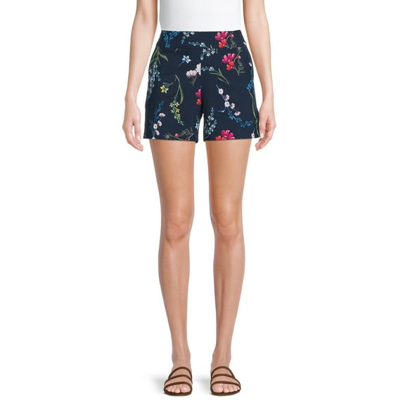 Time and Tru Regular Fit High Rise Flat Front Short (Women's), 1 Count, 1 Pack