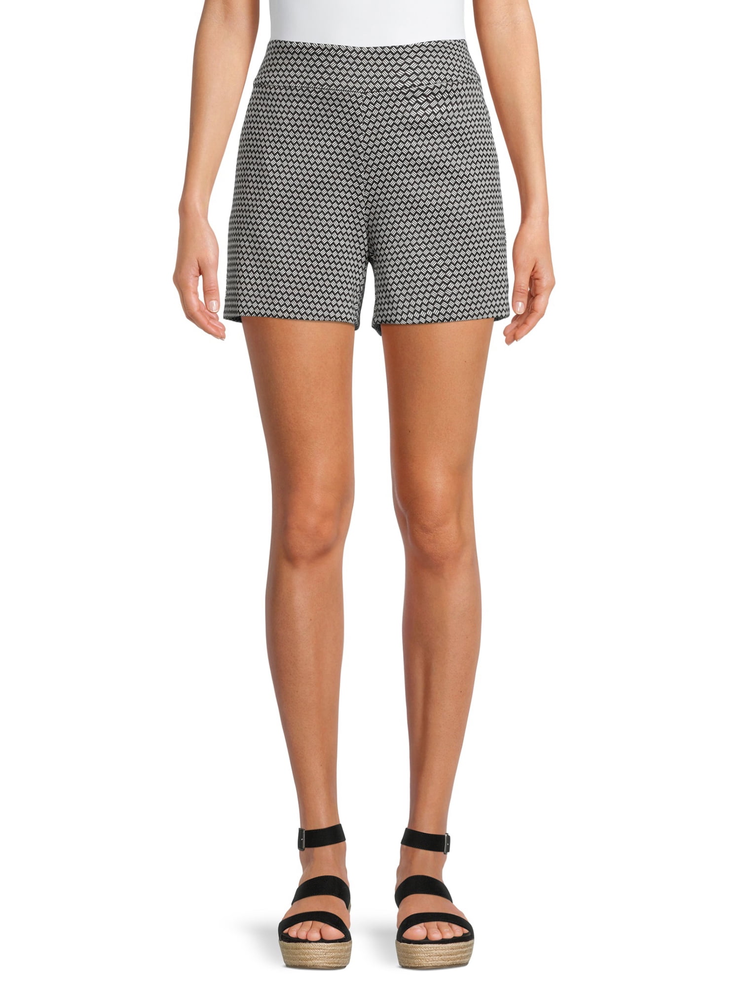 Time and Tru Regular Fit High Rise Flat Front Short (Women's), 1 Count