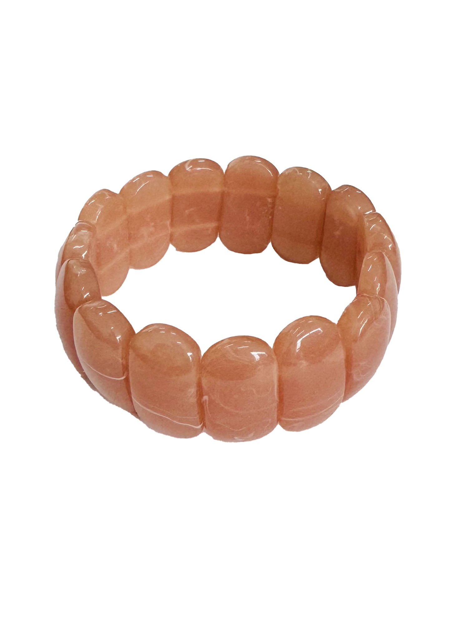 Time and Tru Resin Stretch Pink Bangle Bracelet