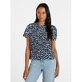 thumbnail image 1 of Time and Tru Women's Smocked Top with Short Puff Sleeves, Sizes XS-XXXL, 1 of 6