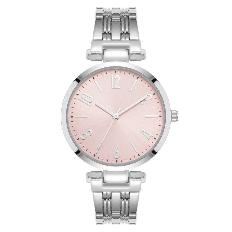 Time and Tru Silver and Blue/Pink Analog Watch Time and Tru Silver and Blue/Pink Analog | Mercari main image 4