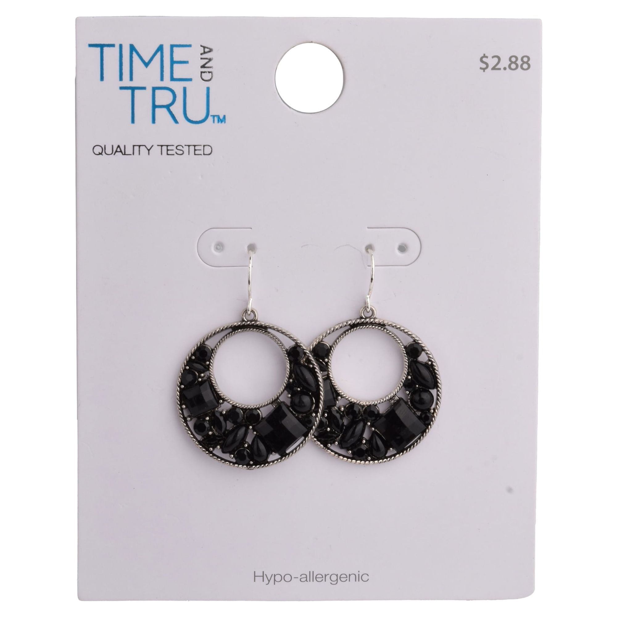 Paparazzi Black Acrylic Earrings 2025