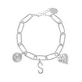 thumbnail image 1 of Time and Tru Silvertone Initial Charm Bracelet, Initial S, 1 of 4