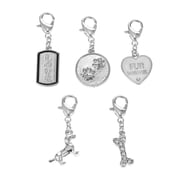 Time and Tru Silvertone Multi Charm Set, Dog Lover, 5 Pieces
