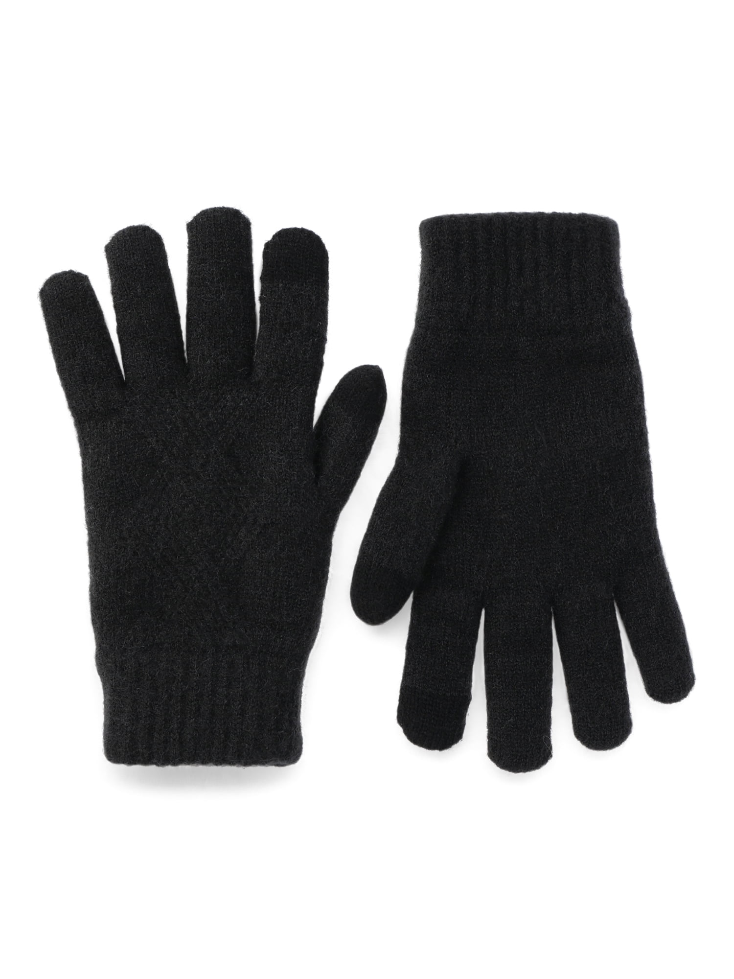 Time and Tru Women’s Crosshatch Knit Touchscreen Gloves