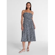 Women's Sleeveless Smocked Midi Dress, Sizes XS-XXXL