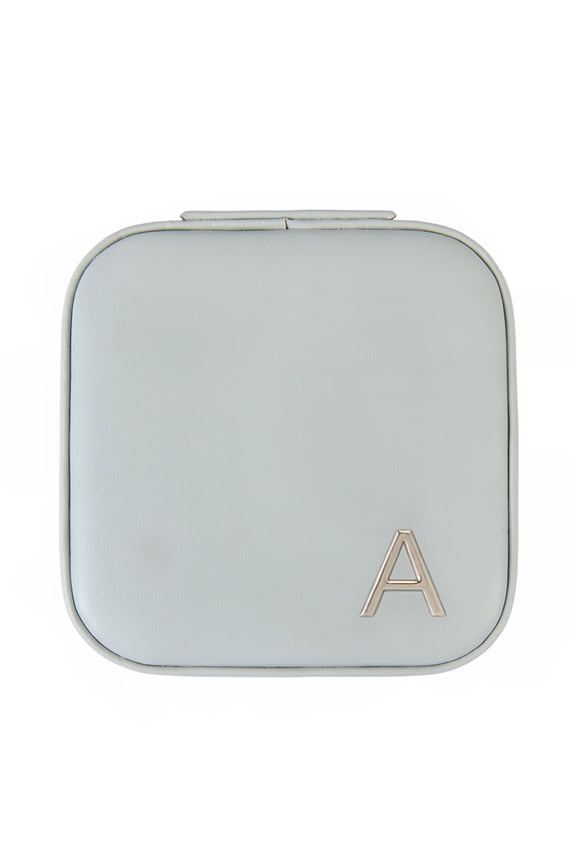 Square Sage Initial "A" Jewelry Organizer