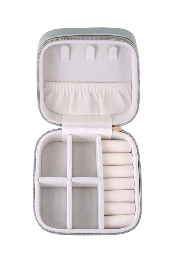 Square Sage Initial "N" Jewelry Organizer