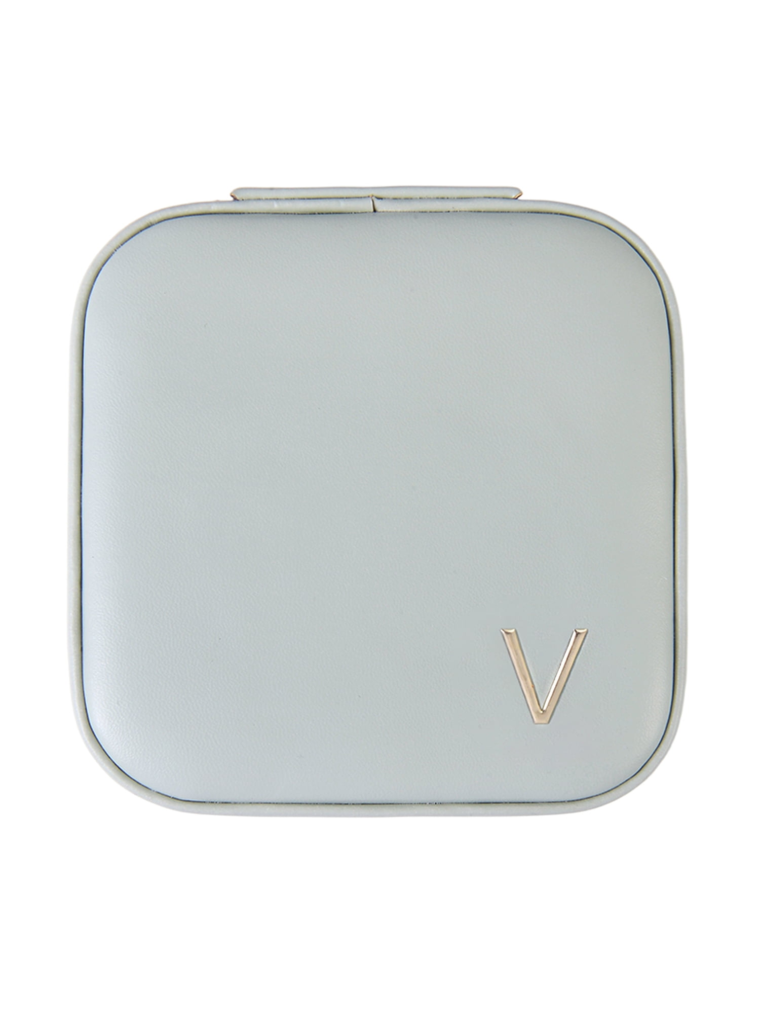 Time and Tru Square Sage Initial "V" Jewelry Organizer