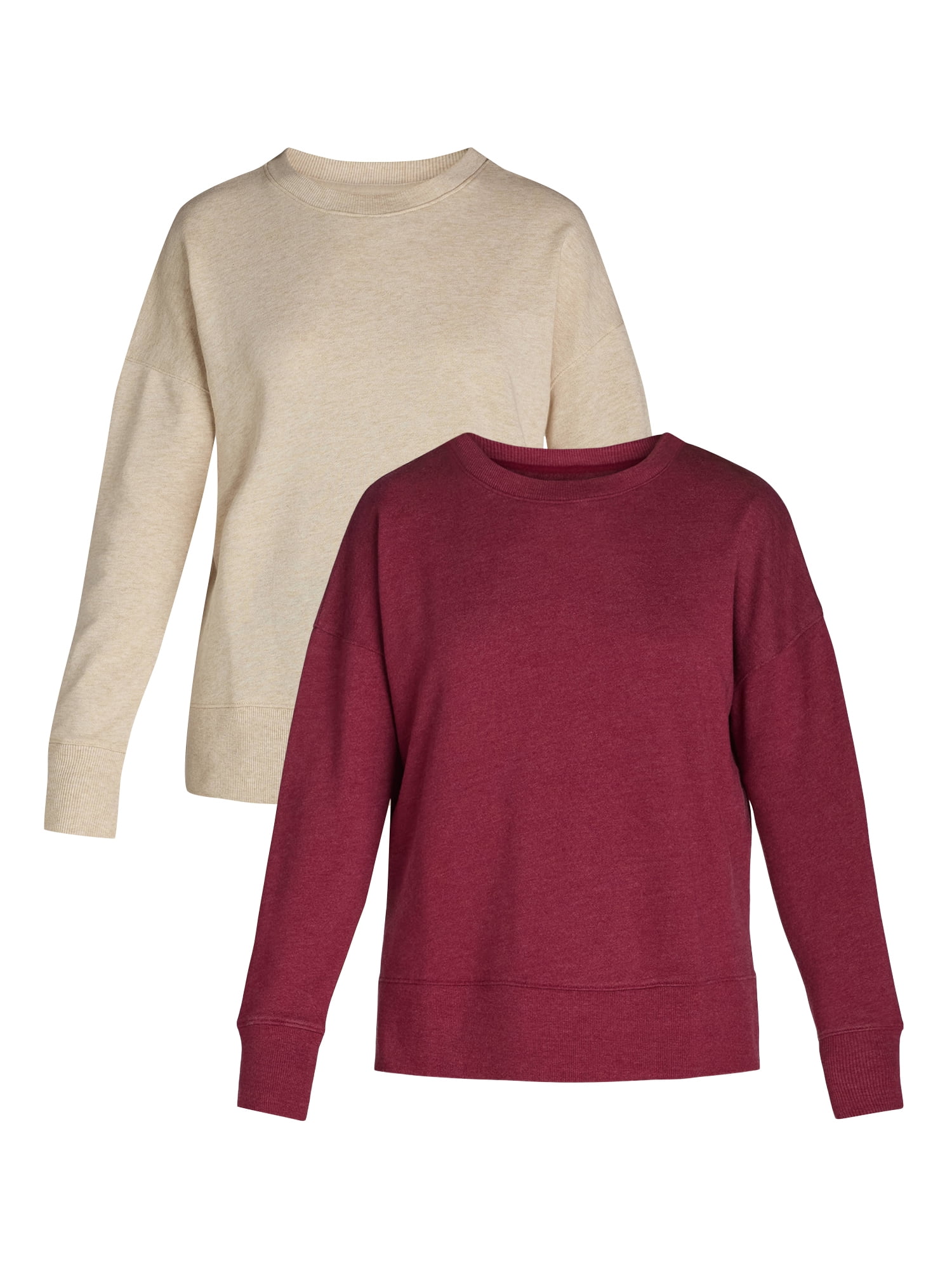 Time and Tru Women's Crewneck Sweatshirt with