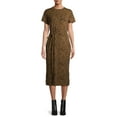 thumbnail image 1 of Time and Tru T-shirt Mid-Length Round Neck Dress (Women's), 1 Count, 1 Pack, 1 of 6