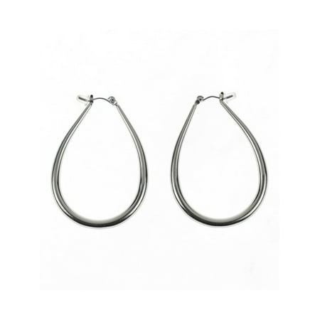 Time and Tru Tear Drop Hoop Earring Imrho