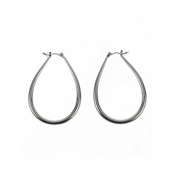 Time and Tru Tear Drop Hoop Earring Imrho