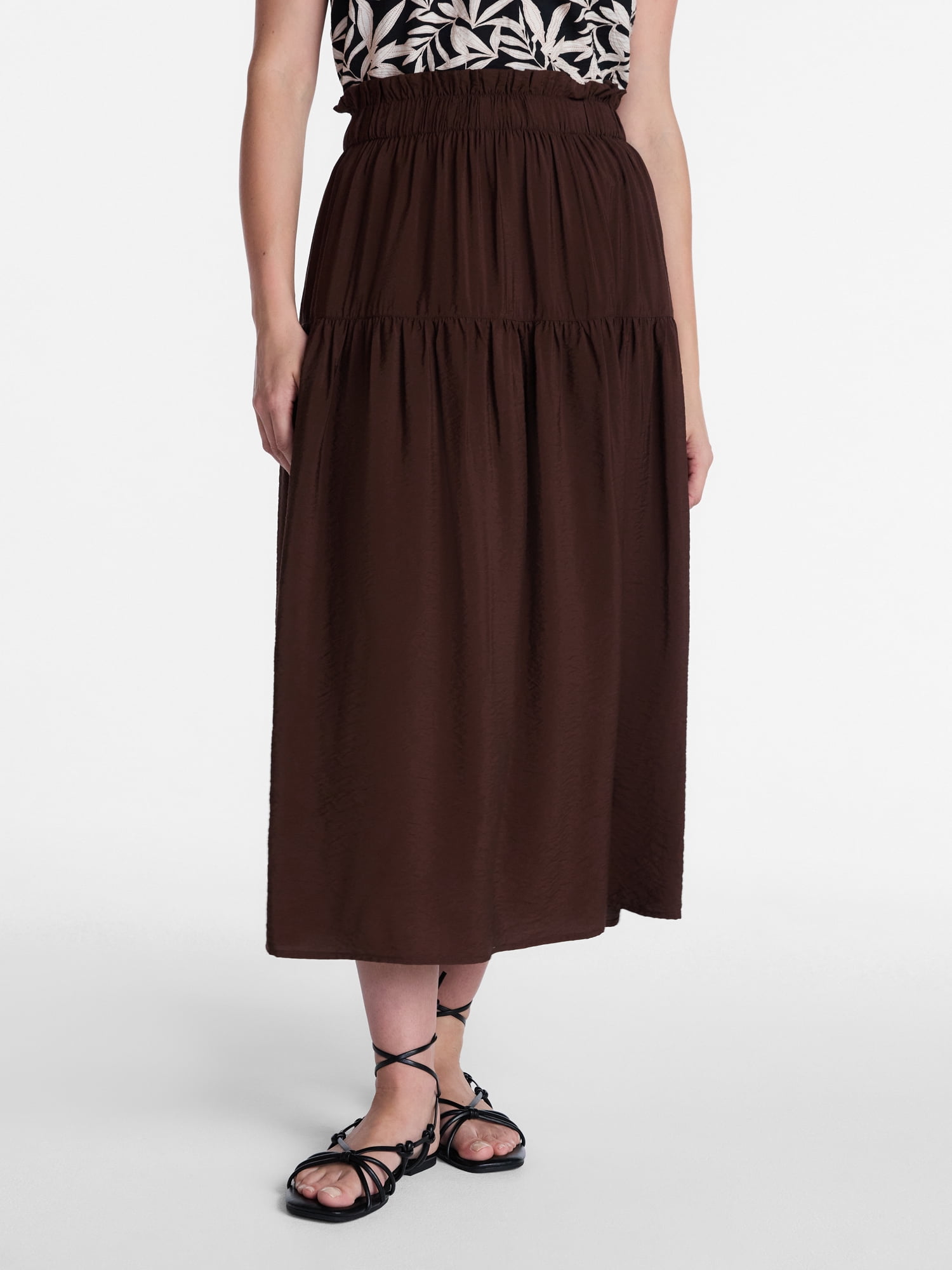 Time and Tru Women's Tiered Maxi Skirt, Sizes XS-XXXL - Walmart.com