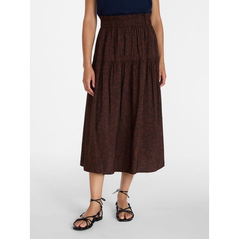Women’s Tiered Maxi Skirt, Sizes XS-XXXL