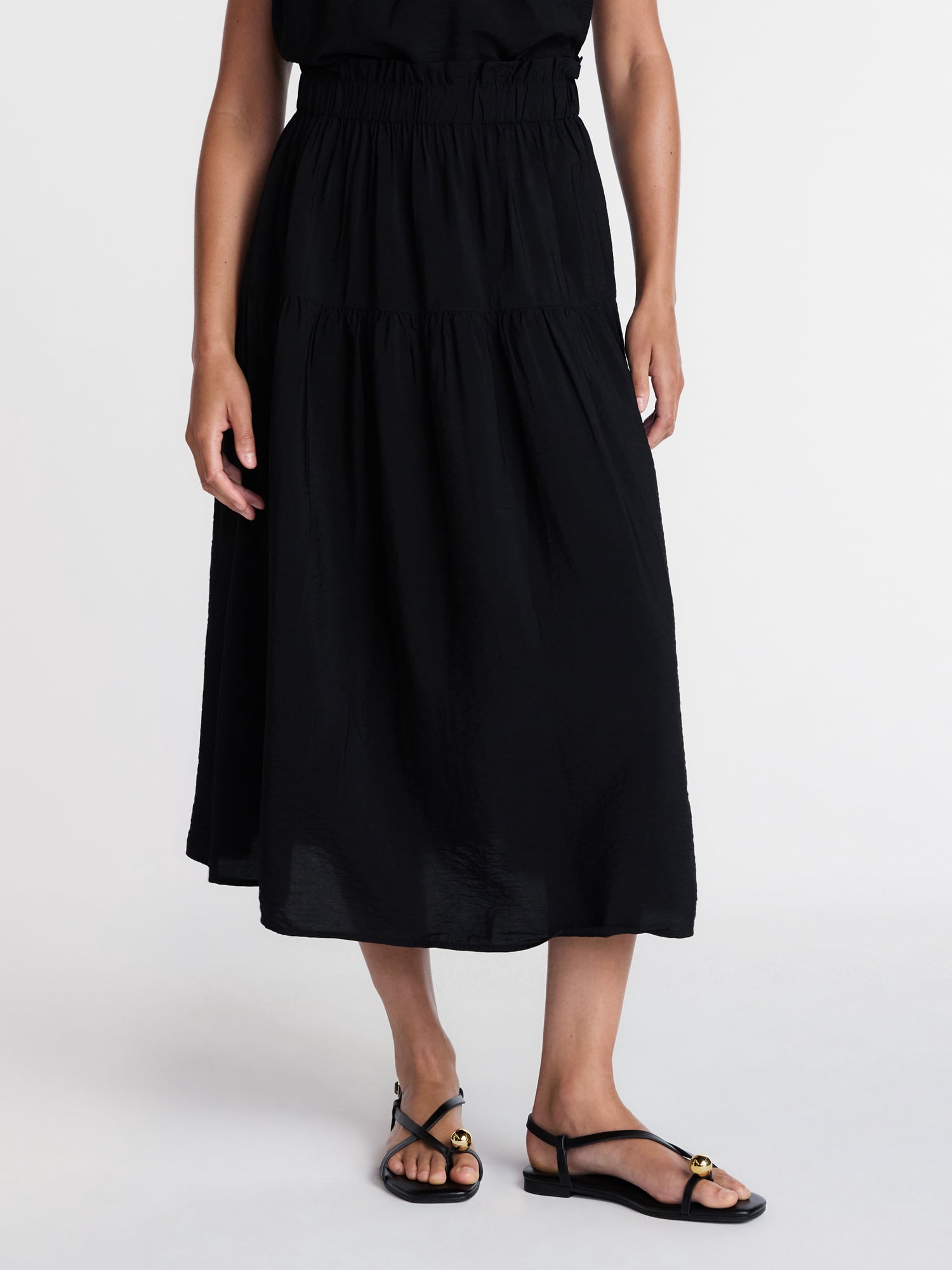 Time and Tru Women's Tiered Maxi Skirt, Sizes XS-XXXL - Walmart.com