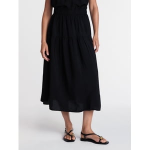 Falda larga con capas para mujer, tallas XS-XXXL
