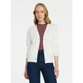 thumbnail image 1 of Time and Tru Women's V-Neck Cardigan Sweater, Lightweight, Sizes XS-XXXL, 1 of 7