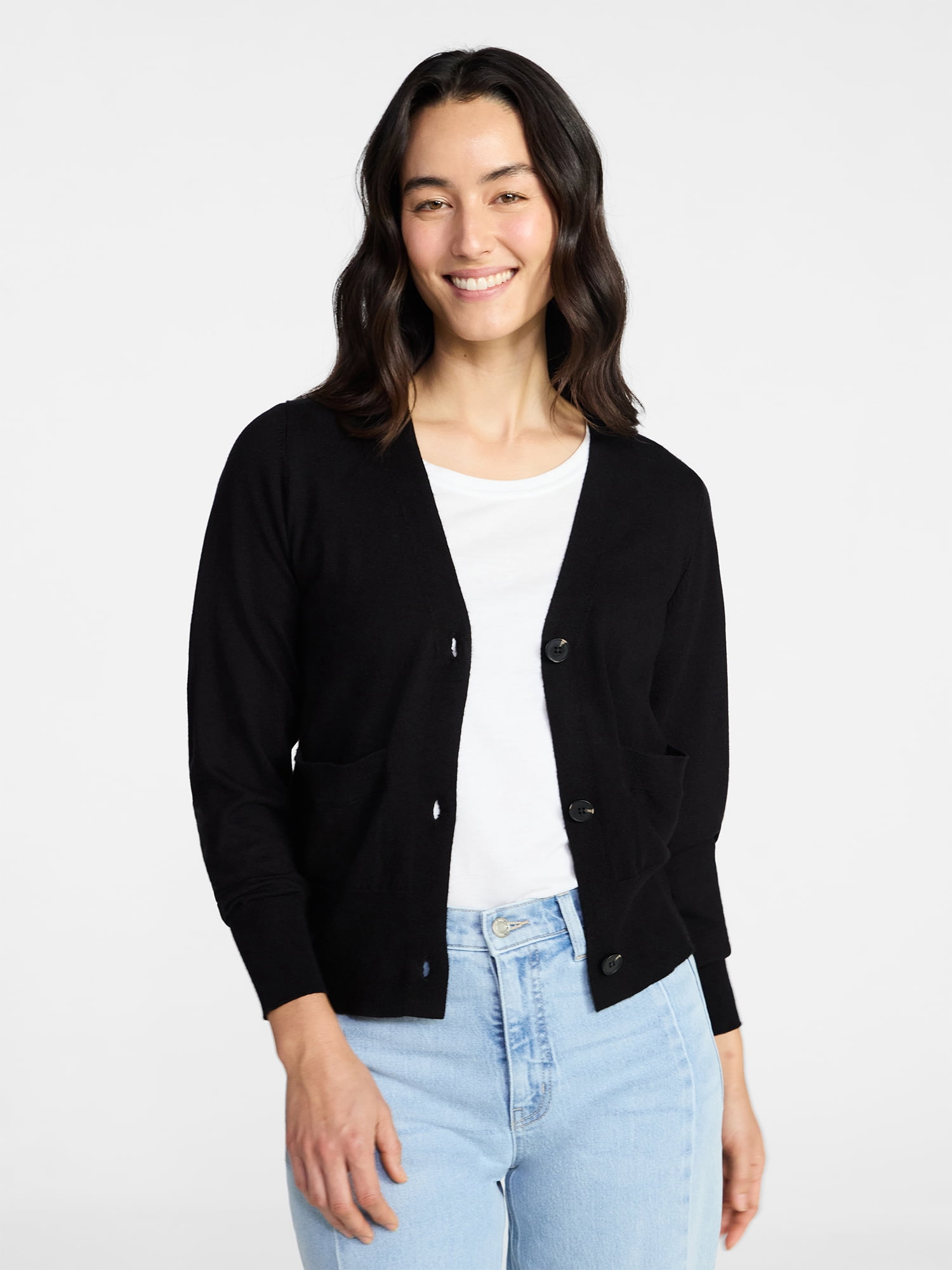 Time And Tru Women s V Neck Cardigan Sweater Lightweight Sizes XS time-and-tru-women-s-v-neck-cardigan-sweater-lightweight-sizes-xs