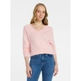 thumbnail image 1 of Time and Tru Women's V Neck Sweater, Lightweight, Sizes XS-XXXL, 1 of 6