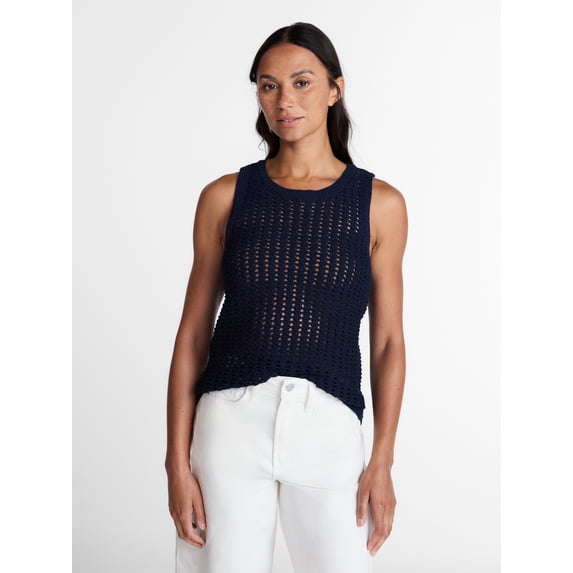 Time and Tru Woman's Sweater Tank, Sizes XS-XXXL