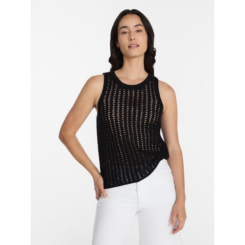Women's Sweater Tank Top, Sizes XS-XXXL