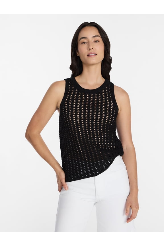 Women's Sweater Tank Top, Sizes XS-XXXL